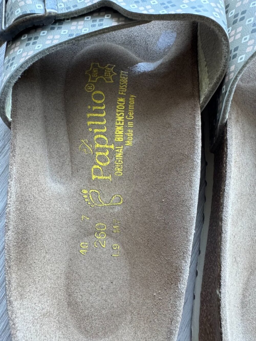 Birkenstock Papillio Catalina Sandals Geometric Print EU 40 US 9–9.5 - Picture 7 of 9